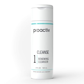 Proactiv Acne Cleanser - Benzoyl Peroxide Face Wash and Acne Treatment - Daily Facial Cleanser and Hyularonic Acid Moisturizer with Exfoliating Beads - 60 Day Supply, 4 Oz