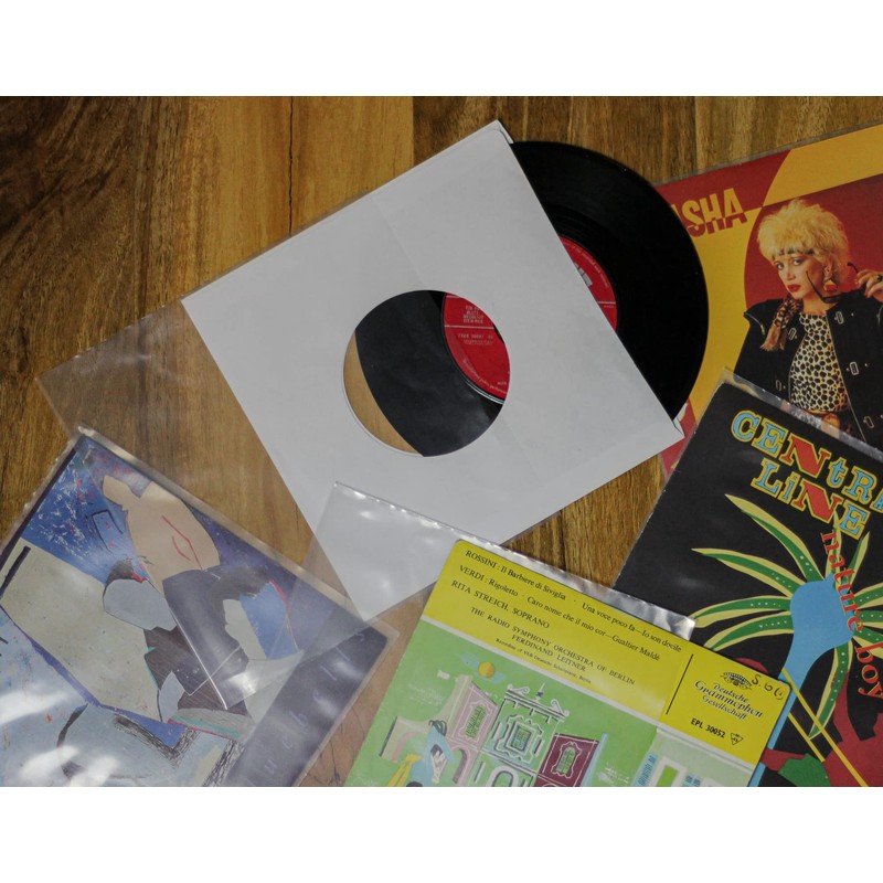10 7" inch vinyl Single Plastic Polythene Record Sleeves/covers for