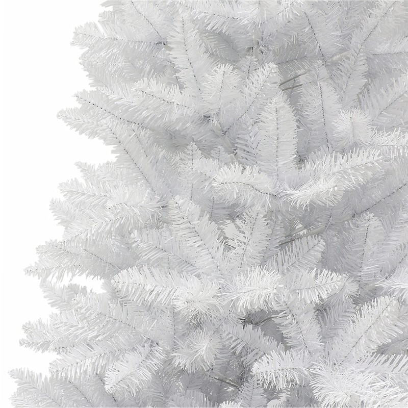 Puleo International 6 ft Unlit White Carson Aritificial Pine Tree