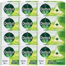 Dettol 데톨 데일리케어 항균비누 100g 1입 x12개 [식물나라 캐모마일 12입] Dettol Daily Care Antibacterial Soap 100g 1 Piece x12 [Plant Country Chamomile 12 Pieces]