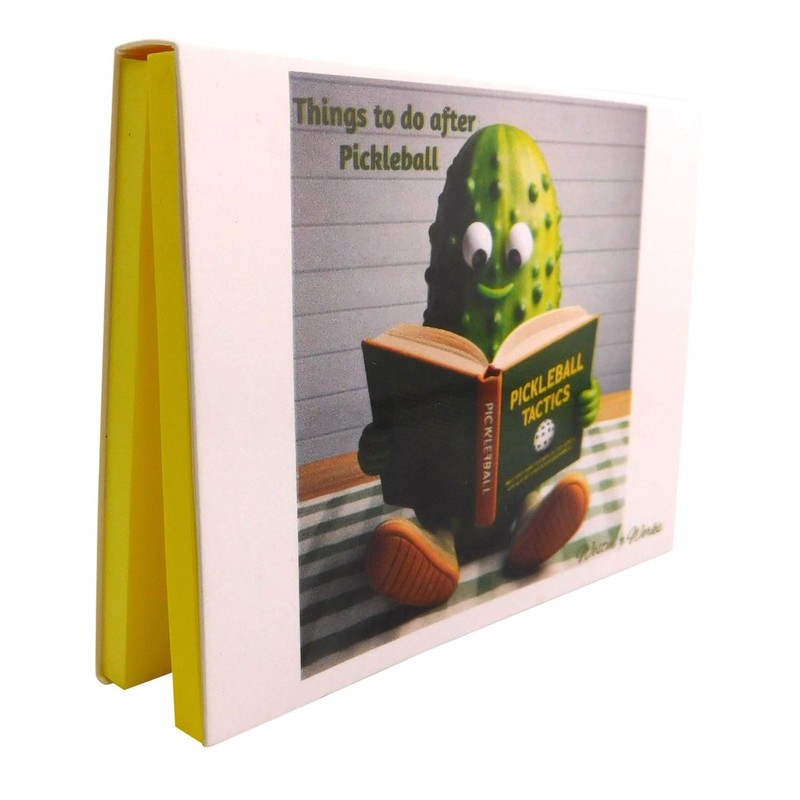 Pickleball Notepad Funny Memo Things to Do After Match Pickleballer