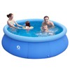 Inflatable Top Ring Swimming Pool, Blue (10ft x 30in)