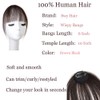 Bangs Hair Clip in Bangs 100% Real Human Hair Extensions