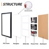 Fixwal 8x14 Collage Picture Frame with Three Openings for Displaying