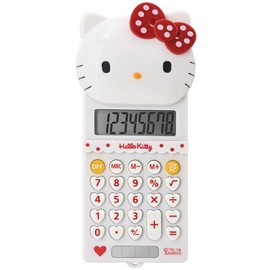 TuviKai Cute Calculators, 8 Digit with LCD Display for Teachers Student Basic Office, Kids Calculator, Calculator for School, Mini Calculator, Cartoon Calculator, Handheld Calculator 5.92.6 inch White