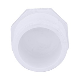 Charlotte Pipe 1-1/2" Plug Male Pipe Thread Fitting - Schedule 40 PVC Durable, Easy to Install, High Tensile and Sound Deadening for Home or Industrial Use (Single Unit)