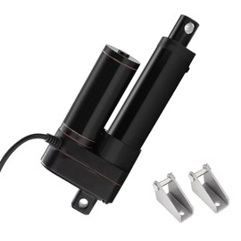 JQDML 24V 2 Inch Stroke Linear Actuator Heavy Duty 660lbs/3000N IP65 Waterproof Speed 0.2"/sec Linear Electric Actuator with Mounting Bracket