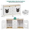 YITAHOME Double Cat Litter Box Enclosure for 2 Cats, 55