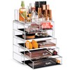 Sorbus Acrylic Makeup Organizer Set, 6-Drawer Vanity & Countertop Cosmetic