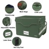 DocSafe Fireproof Document Box with Lock,File Storage Organizer with Mesh