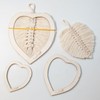 HICOHAND Cutting Template Macrame, Heart Shaped Feather Cutting Template Macrame