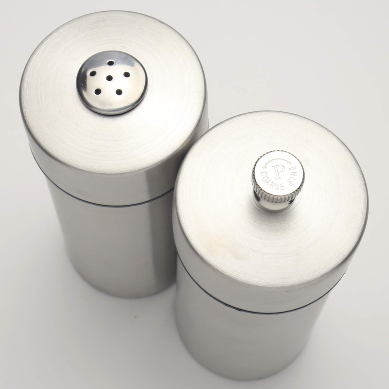 Chef Specialties 5.5 Inch Futura Stainless Pepper Mill and Salt