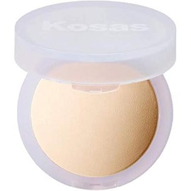 Kosas Polvo Fijador Facial Cloud Set - Control de Brillo Suavizante, Acabado de Maquillaje Translúcido Suave y Transparente, Polvo de Hornear Prensado Suelto Portátil y de Larga Duración - Breezy(Shee