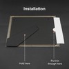 GraduatePro Gold A4 Glass Certificate Photo Frame Diploma Document Picture