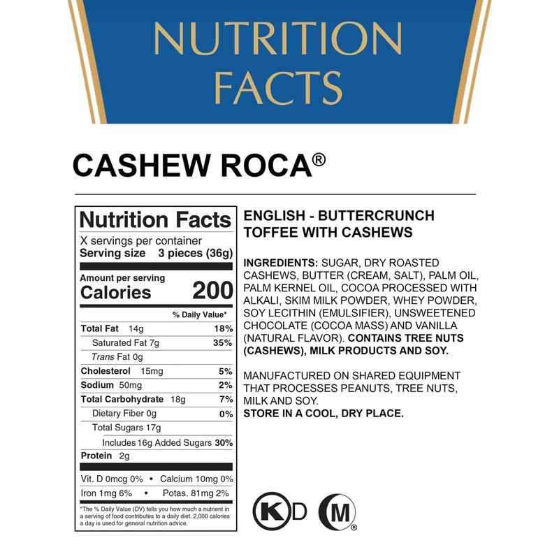 Almond Roca Pack of 4 Canisters - 10oz Individually Wrapped