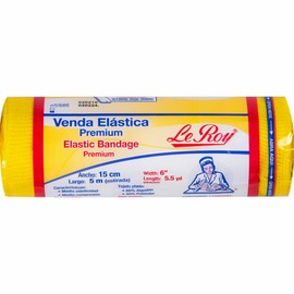 Le Roy 3x Le Roy Premium Venda Elastica Elastic BANDAGE 6" x 5.5 yd ( 5m x 15cm )
