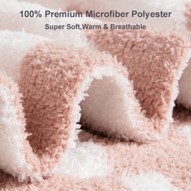 Damonsang Leopard Print Throw Blanket,Super Soft Microfiber Blanket Cozy Fluffy Blanket Cute Plush Blanket,Reversible Cheetah Pink Throw Blanket for Couch Bed Sofa-Rose Pink/White, 50x60 Inches