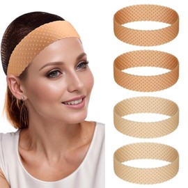 4 Stücke Silikon Haarband, Weiches Und Bequemes Stirnband, Schweißfestes Stirnband, Rutschstirnband, Elastisches Stirnband, Perückenzubehör.