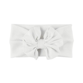 RuffleButts® Girls White Big Bow Headband - One Size