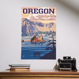 Lantern Press 16x24 Inch Giclee Print, Oregon, Crater Lake