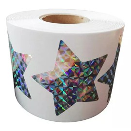 Remarkable Etiquetas Adhesivas Metálicas De Estrellas Plateadas Para