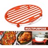 Webake Roasting Rack Oval Silicone 11x8 Inches Cooling Drying Rack