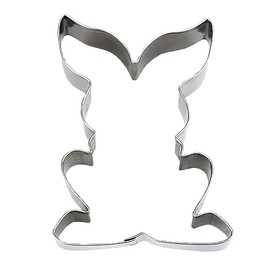 Staedter Sitting Rabbit Cookie Cutter, Silver