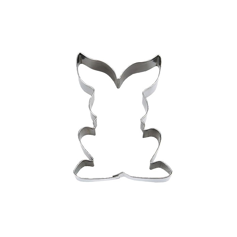 Staedter Sitting Rabbit Cookie Cutter, Silver