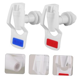 2pcs Water Dispenser Faucet Water Bottle Faucet Assembly Water Cooler Spigots Water Fountain Faucet for Car Cold Hot Water Faucet Car Mount Drinks Dispenser Taps Plastic Angoily