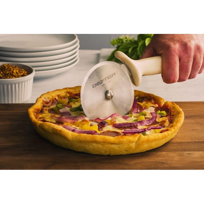 Dexter-Russell 4" Pizza Cutter, P177A-4PCP, SANI-SAFE series, White (18023-1)