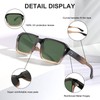 YuJian Trendy Classic Square Sunglasses for Women Men Fashion Designer