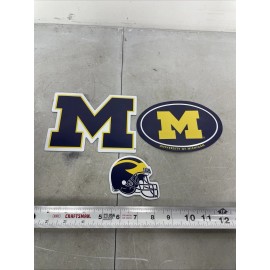 3 Pack Michigan Wolverines Auto Magnets