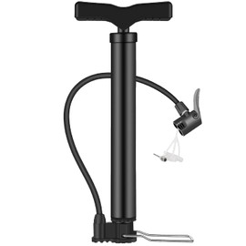 Taeku Pump Bicycle Pump, Portable Frame Pumps, Floor Air Pump, Bicycle, Small Foot Pump, Hand Pump, All Valve Types for Road Bike, Trekking Bike (Black)