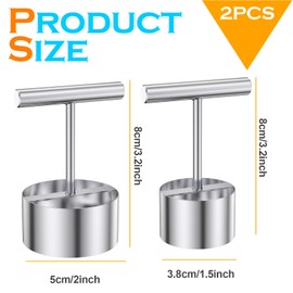 YanBous Pack of 2 Apple Corer Corer, Stainless Steel Apple Separator, Apple Pear Core Separator, Multifunctional Apple Core Separator, Kitchen Fruit Apple or Pear Core Remover Tool for Home and