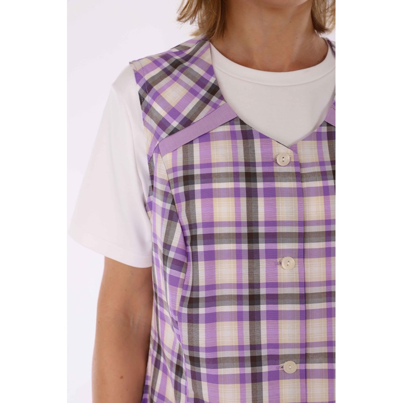 7/8 Tunic Short Colourful Apron Without Arms Cooking Apron, Design