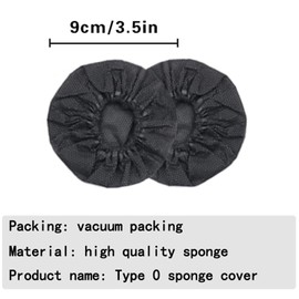 Sufang 100 Pcs Disposable Microphone Cover Non-woven Fabric Windshield Cover Protective Cap for KTV Recording Room News Gathering (Black)