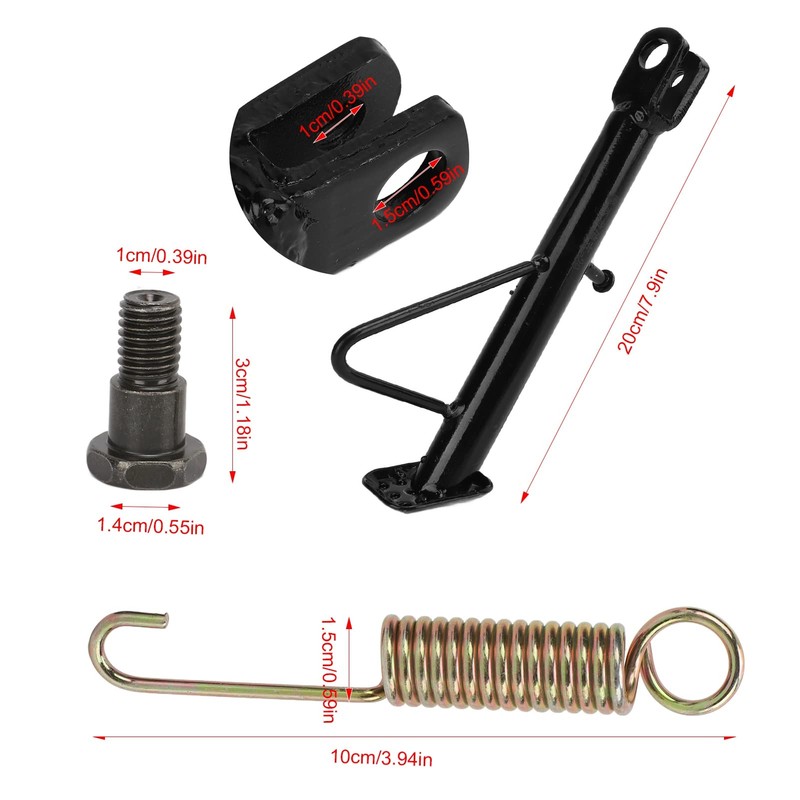Motorcycle Kickstand Parking Foot Support Side Kick Stand Scooter Rear