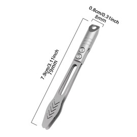 TENOL Mini Keychain Tweezer Pocket Tool Multipurpose Precision Mini Tool Keychain Accessory for Holding Small Parts Jewelry Making