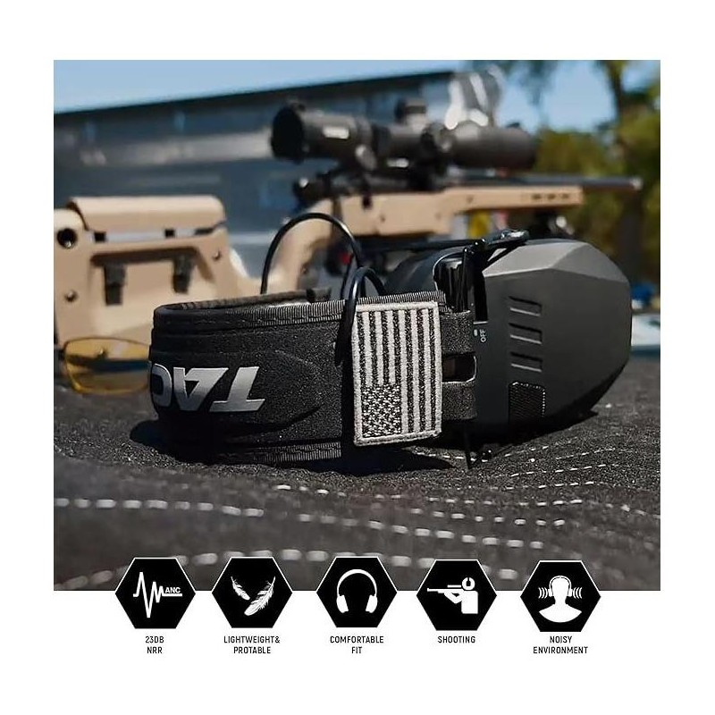 TACWIN Shooting Ear Protection for G Range, Active Noise Reduction