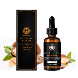 100% Pure Argan Oil for Massage, 30ml Carrier Oil - Argan Oil, 1oz Base Oil - Argan Oil