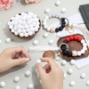 NUKAYAI 70Pcs Silicone Beads 15mm White Silicone Beads for Keychain