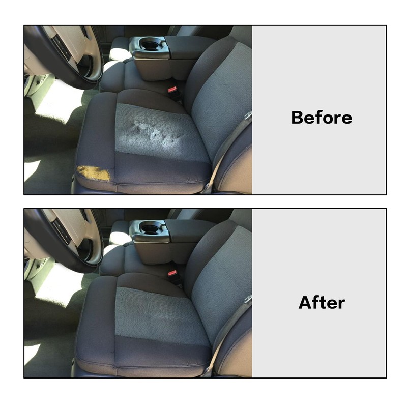 Priprilod Gray Cloth Driver Side Bottom Replacement Seat Cover Compatible
