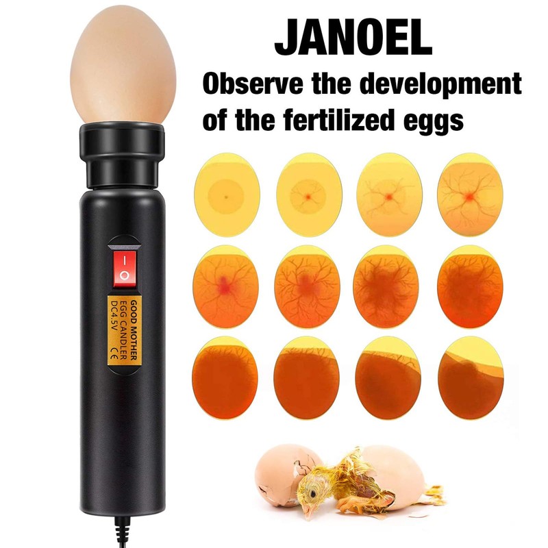 GOOD MOTHER Bright Cool LED Light Egg Candler Tester Incubator