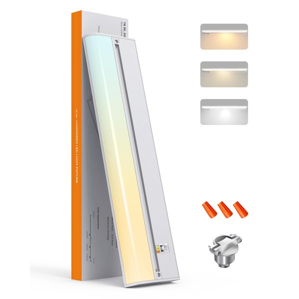 TheDeco Hardwired Under Cabinet Lighting 16 inch, 3 Color Setting