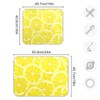 Yellow Lemon Dish Drying Mat for Kitchen Countertops Sinks Drying