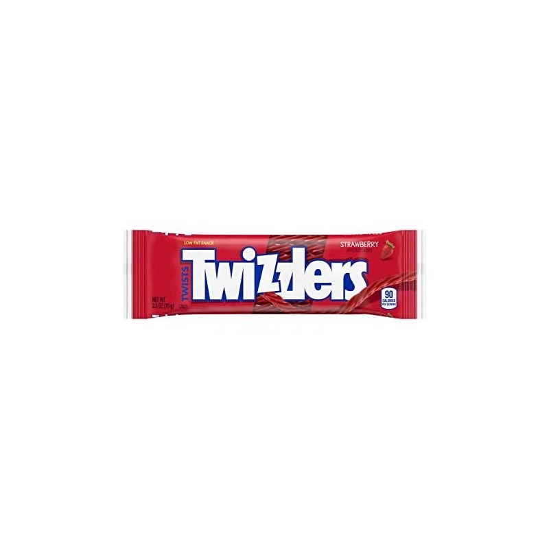 TWIZZLERS Strawberry Twists Chewy Candy Pack of 18 Bulk Individual