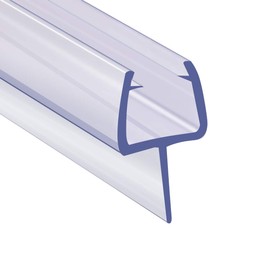 Cozylkx Shower Room Glass Door Bottom Gap Seal Strip for 1/2 Inch Glass, 27.5" Long Sweep Stop Shower Leaking
