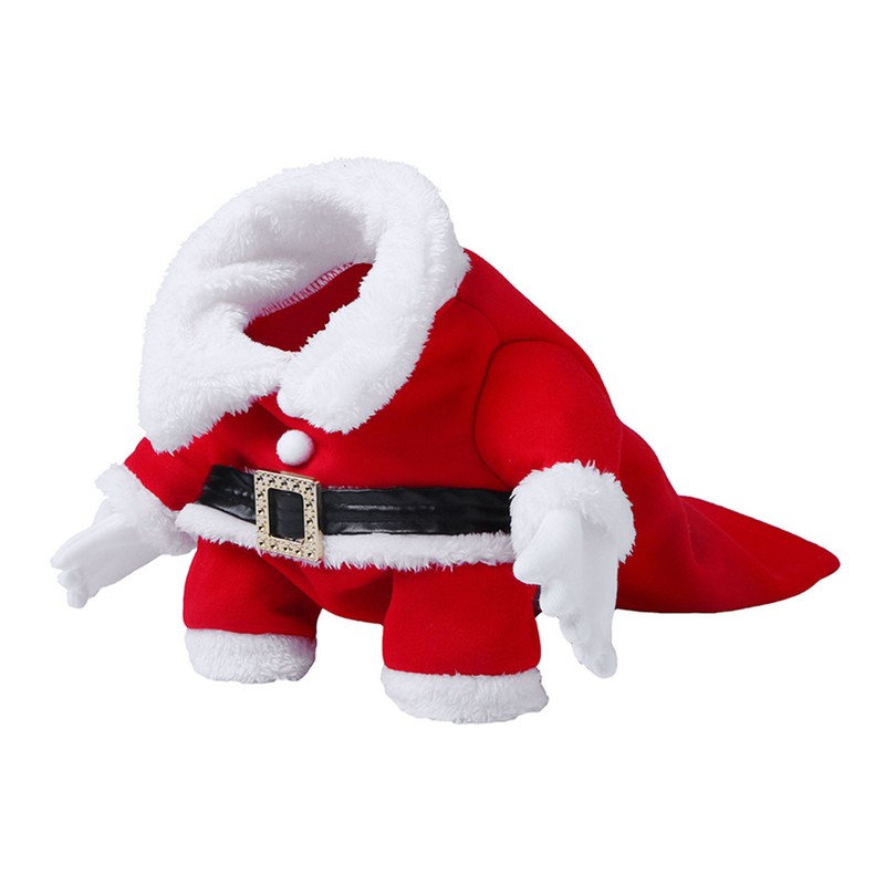 Dog Christmas Costumes Red Color Multifunctional Cute Dog Santa Suit