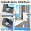 Sliding Window Locks (2 Pack), Window Locks for Up and