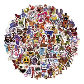 Fnaf Five Nights Freddy 50 Calcomanias Stickers Pvc Vs Agua